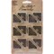 Idea-Ology Metal Ornate Corners 1" 12/Pkg-Antique Nickel, Brass & Copper